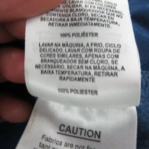 Columbia Jacket Mens Large Blue Colorblock Zip Pockets Soft Full Zip Fleece Hike - Picture 10 of 13